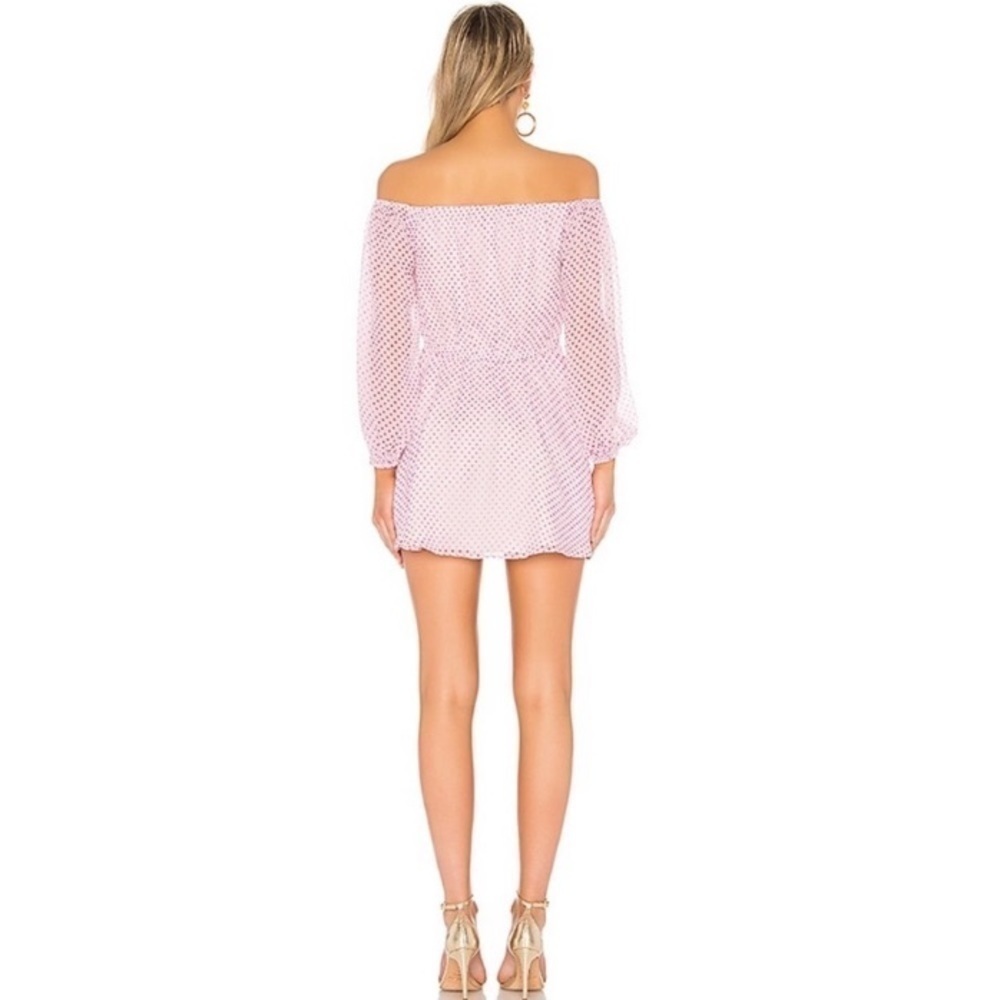 Lovers + Friends White Pink Polka Dot Dress NWT | Sz Med - Picture 3 of 7